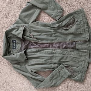 Guess women's military style jacket size Small